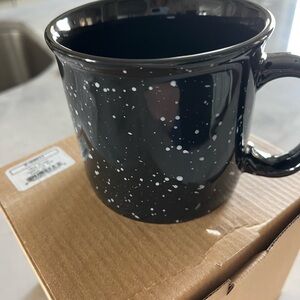 Black Speckle Ceramic Mug with Handle